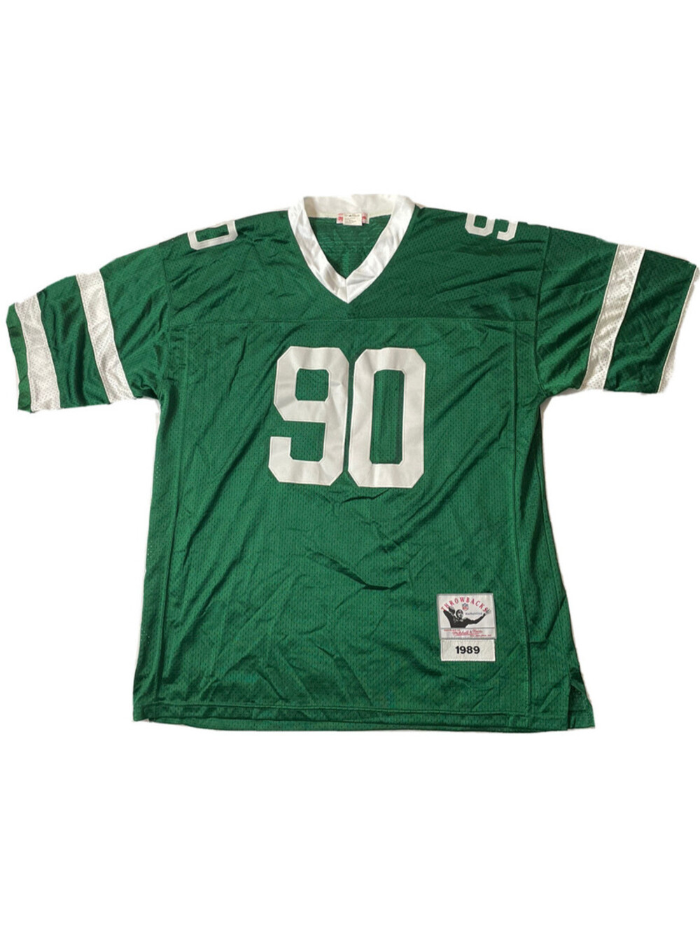 Mitchell & Ness Dennis Byrd NY Jets NFL Throwback Authentic Jersey Size 54